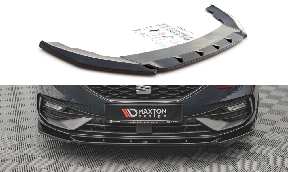 Front Ansatz V.2 für Seat Leon FR Mk4 schwarz matt - Maxton Design