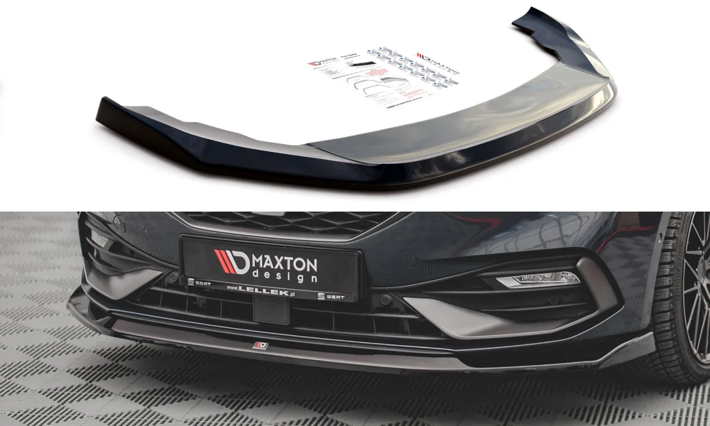 Front Ansatz V.3 für Seat Leon FR Mk4 schwarz matt - Maxton Design