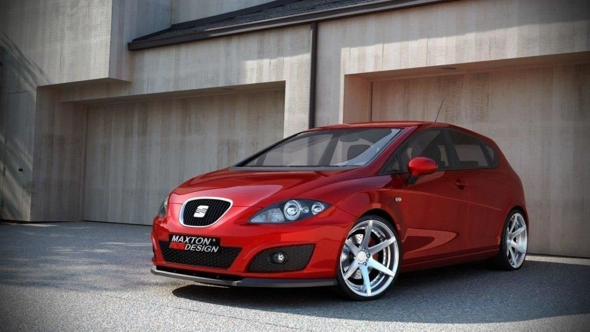 Front Ansatz für SEAT LEON MK2 Facelift Carbon Look - Maxton Design