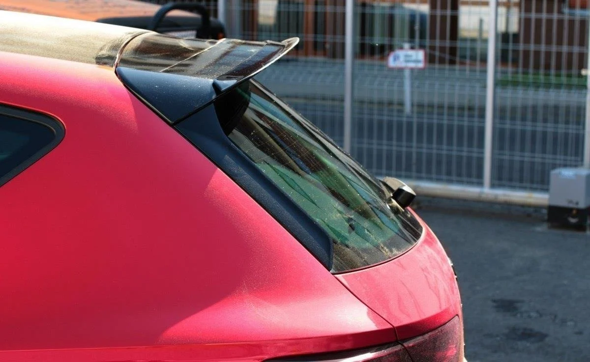 Spoiler CAP für Seat Leon Mk3 Cupra Facelift schwarz Hochglanz - Maxton Design