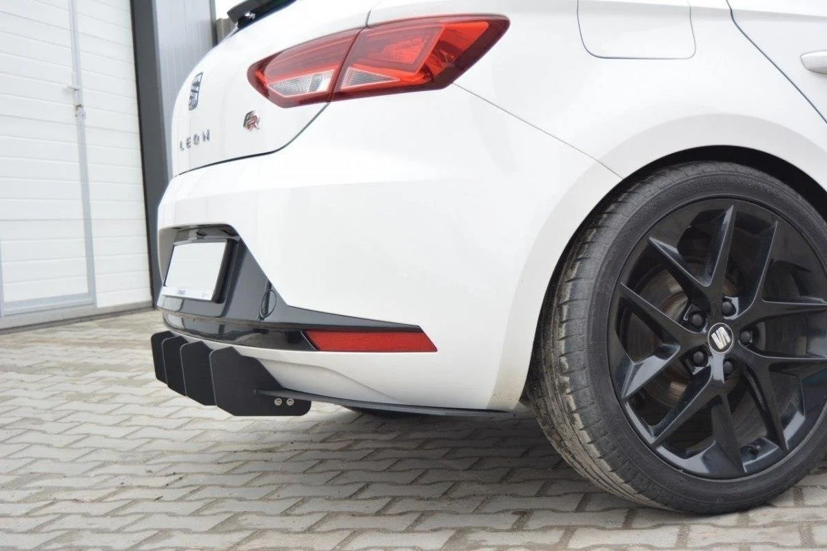 Diffusor Heck Ansatz für Heckschürze für SEAT LEON III FR - Maxton Design