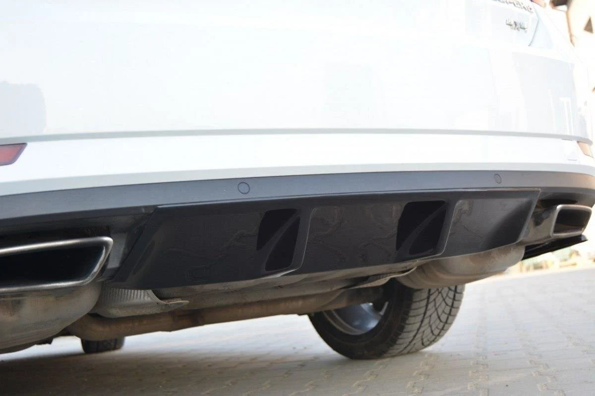Diffusor Heck Ansatz für SKODA SUPERB III schwarz matt - Maxton Design