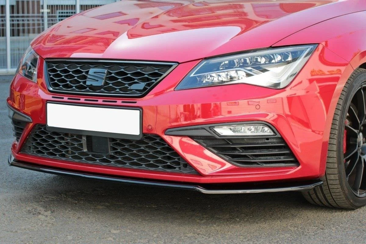 Front Ansatz für v.2 Seat Leon Mk3 Cupra/ FR Facelift Carbon Look - Maxton Design