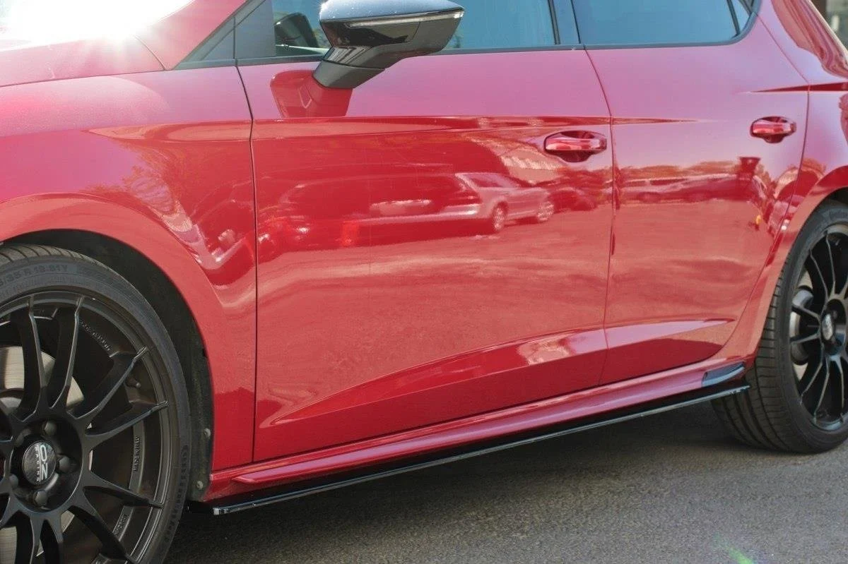 Seitenschweller Ansatz für v.2 Seat Leon Mk3 Cupra/ FR Facelift Carbon Look - Maxton Design