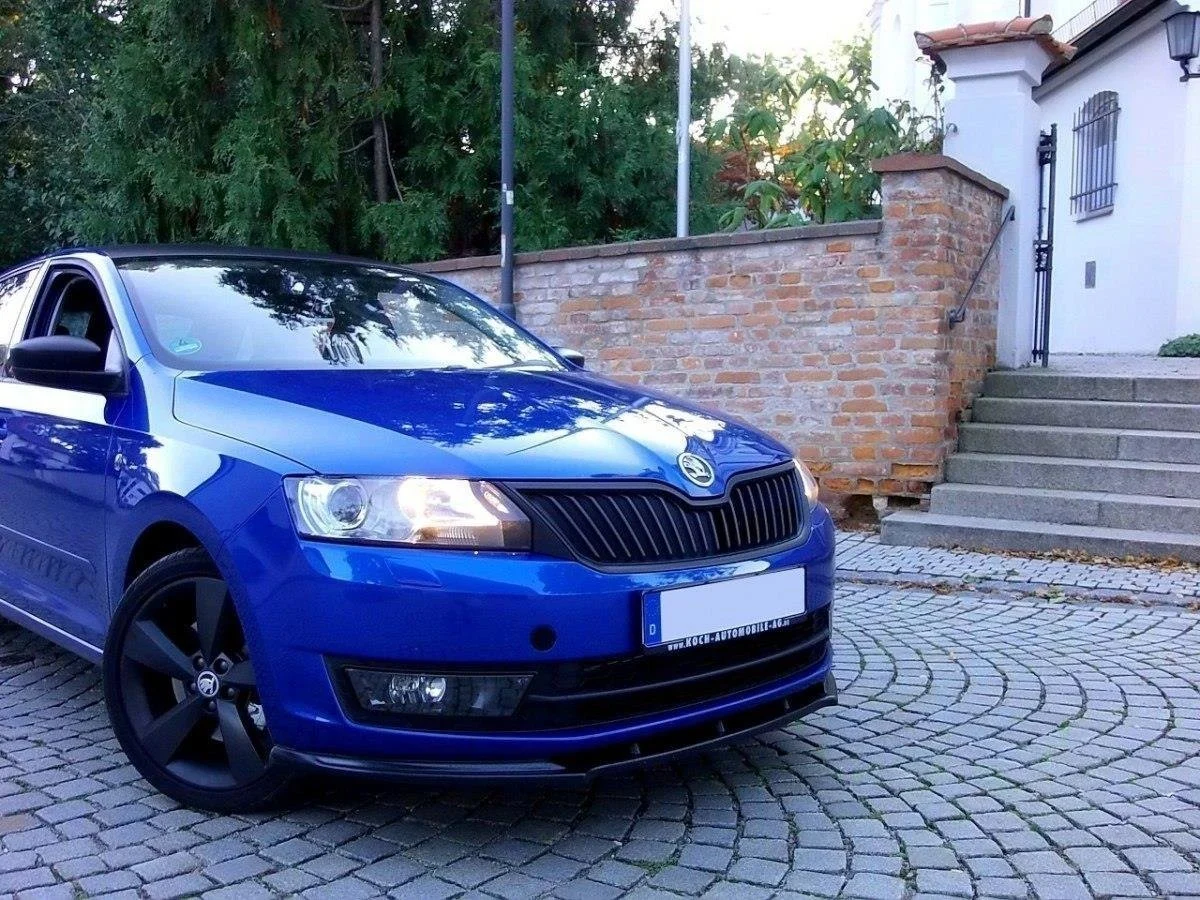 Front Ansatz für SKODA RAPID Carbon Look - Maxton Design