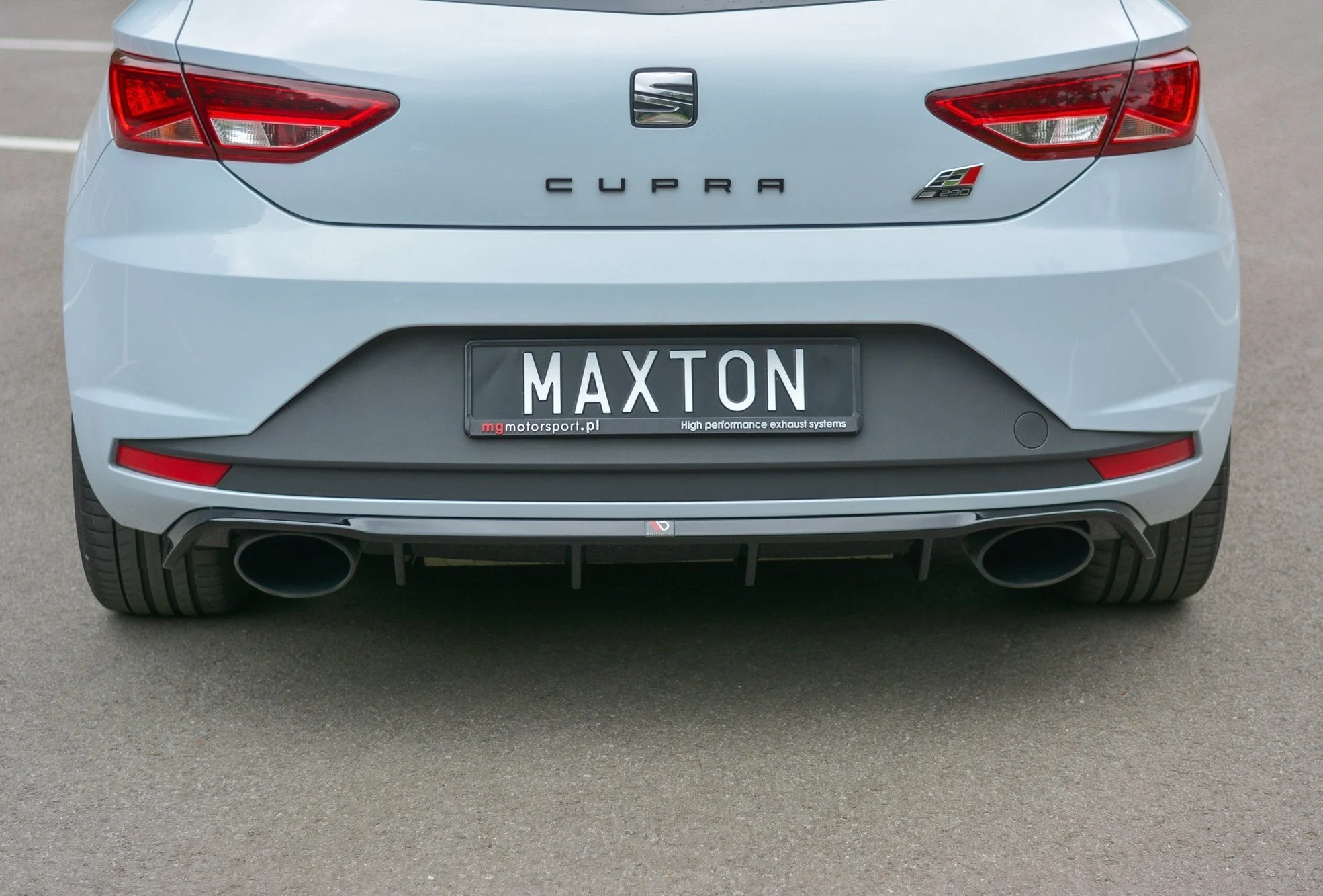 Diffusor Heck Ansatz für Seat Leon III Cupra schwarz matt - Maxton Design