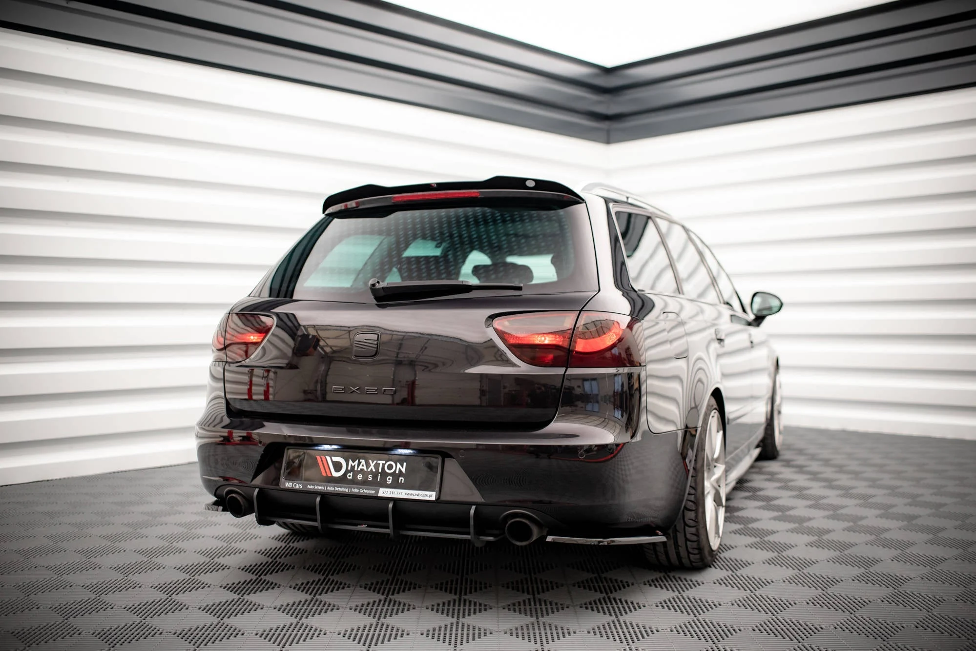 Spoiler CAP für Seat Exeo ST schwarz matt - Maxton Design