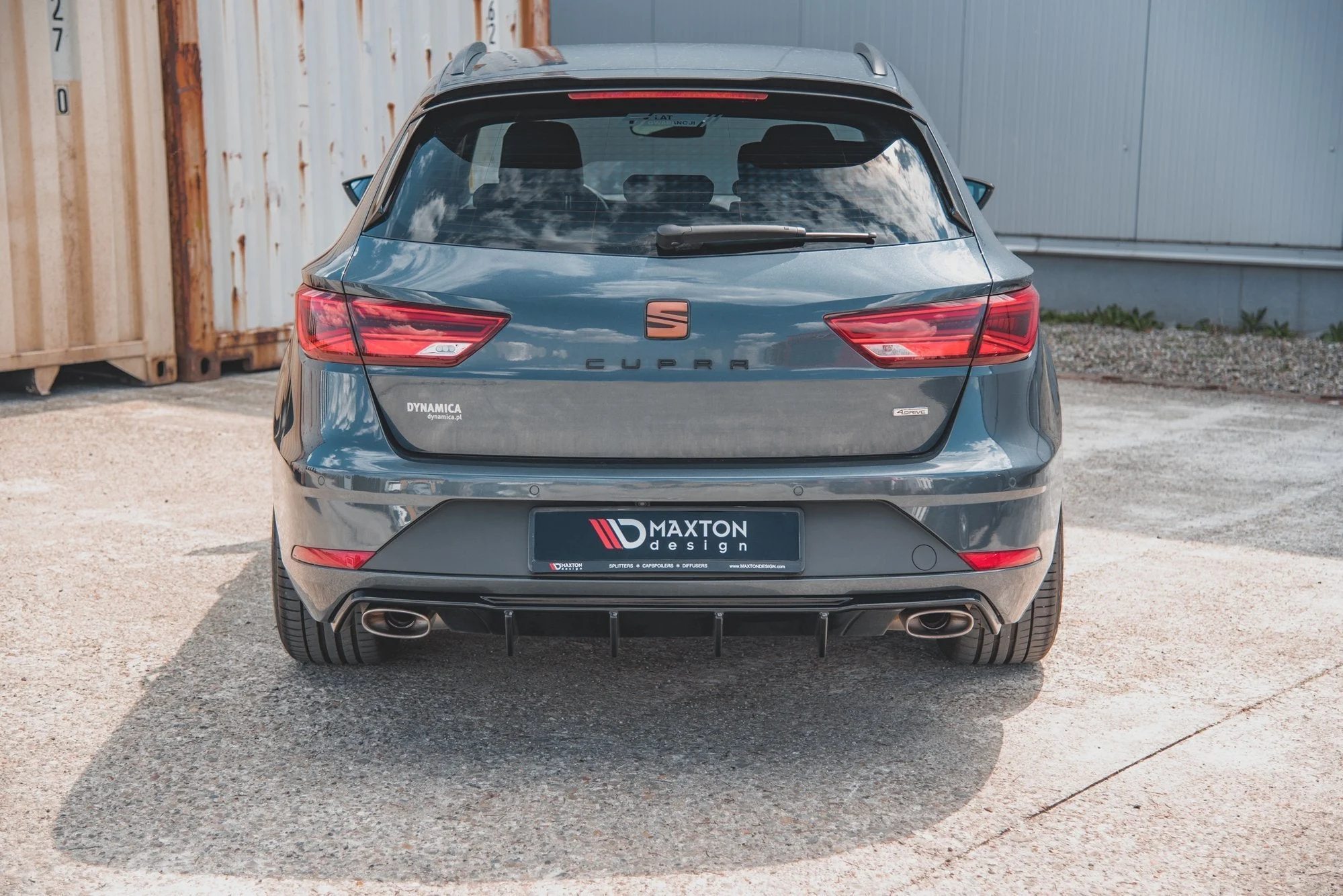 Diffusor Heck Ansatz V.2 für Seat Leon Cupra ST Mk3 FL - Maxton Design