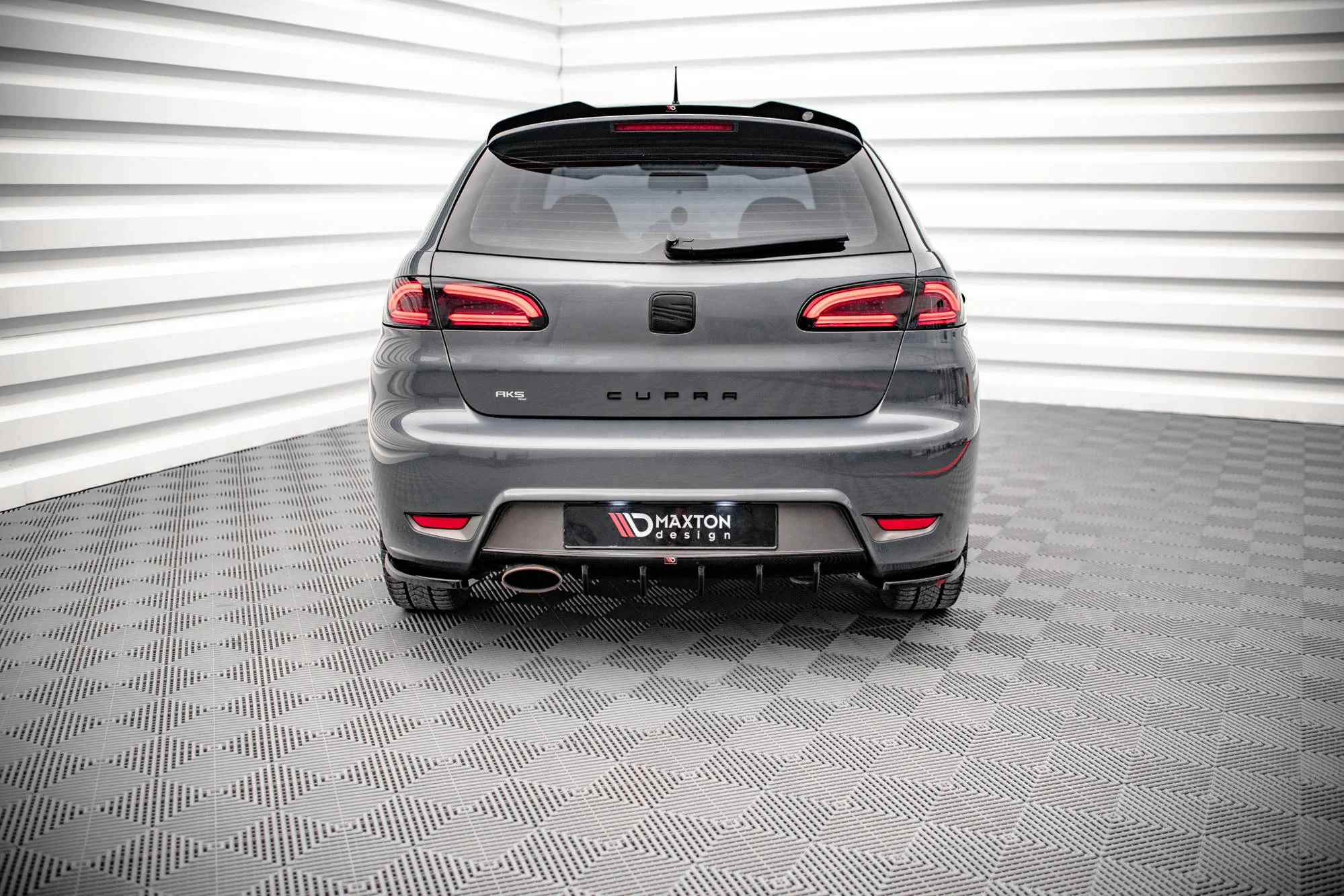 Diffusor Heck Ansatz für Seat Ibiza Cupra Mk3 schwarz matt - Maxton Design