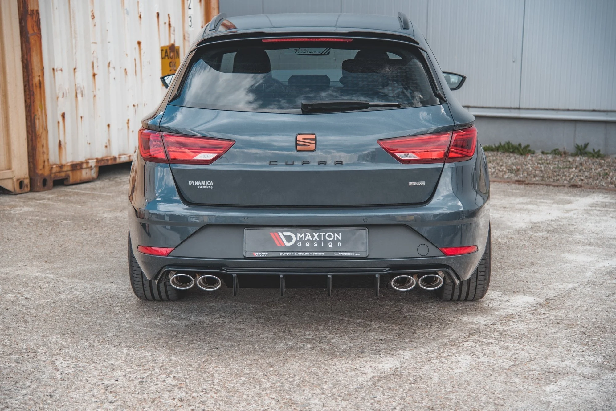 Diffusor Heck Ansatz V.3 für Seat Leon Cupra ST Mk3 FL - Maxton Design