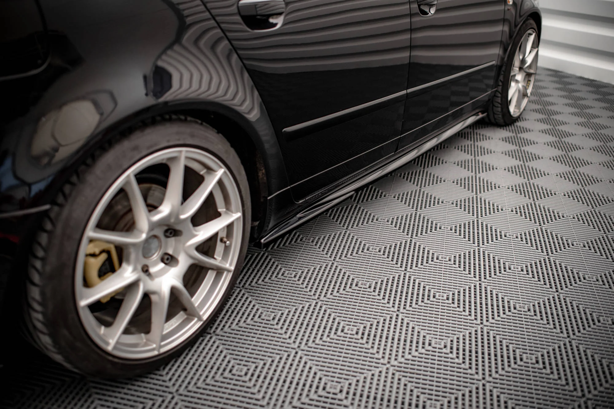 Seitenschweller Ansatz für Seat Exeo schwarz matt - Maxton Design