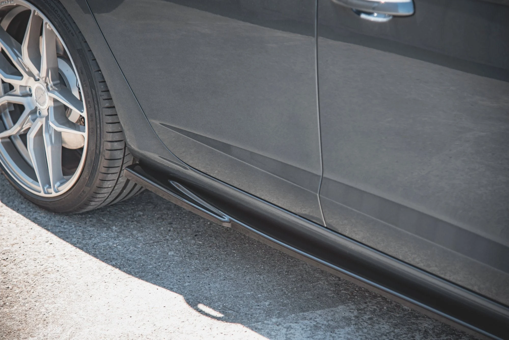 Seitenschweller Ansatz für V.5 Seat Leon Cupra / FR Mk3 FL schwarz Hochglanz - Maxton Design