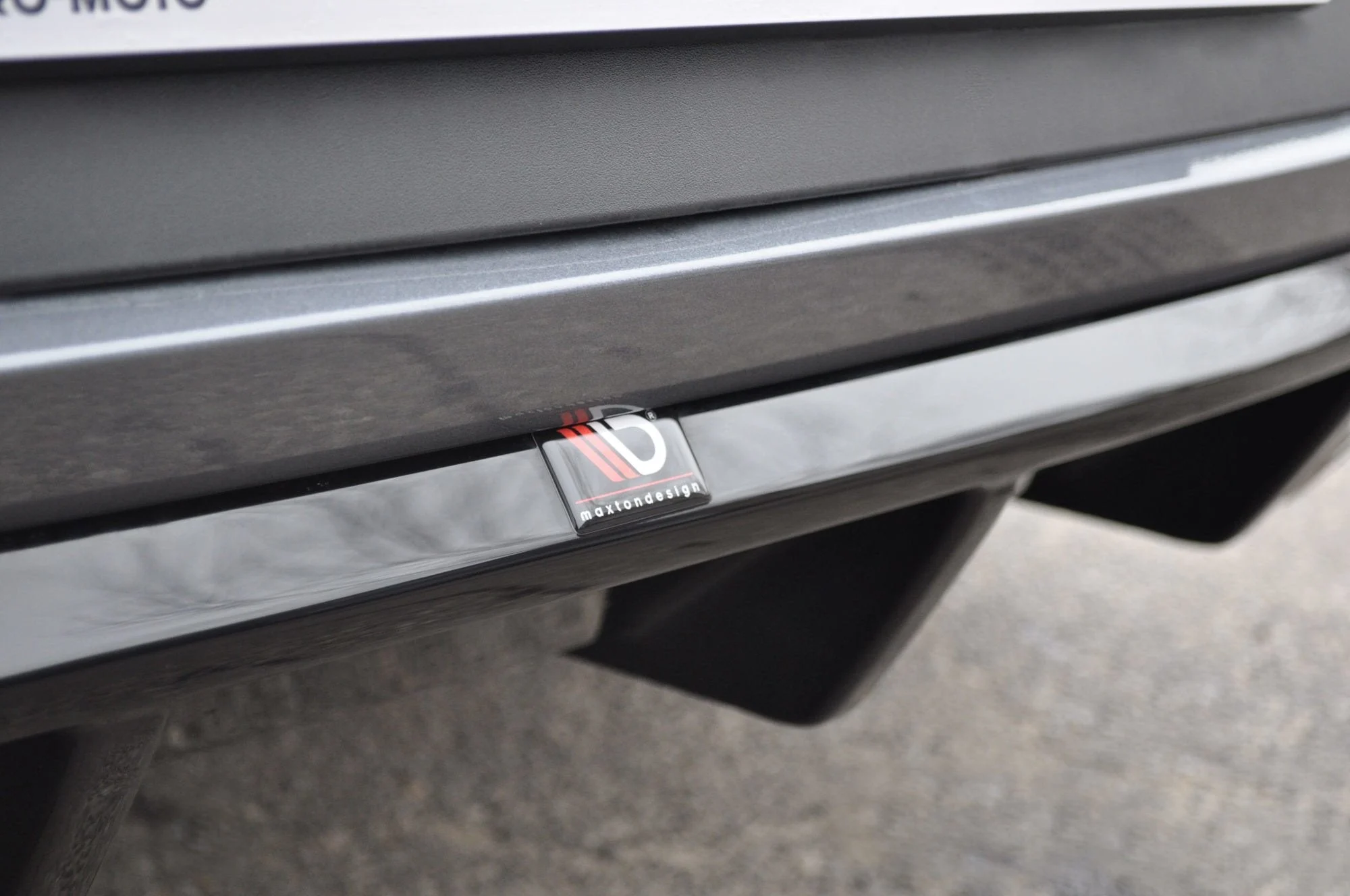 Diffusor Heck Ansatz V.1 für Seat Leon Cupra Mk3 FL Hatchback schwarz matt - Maxton Design