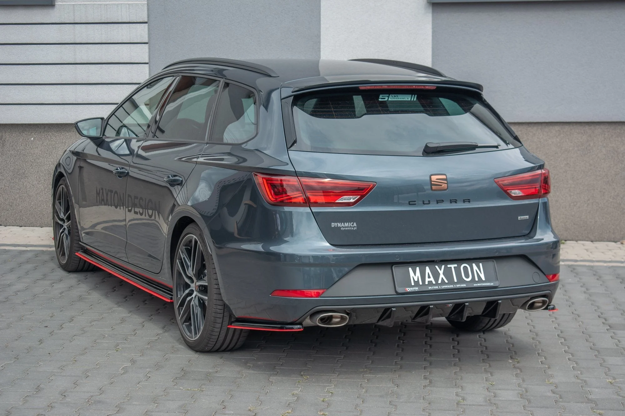 Spoiler CAP für Seat Leon Mk3 Cupra ST Facelift schwarz matt - Maxton Design